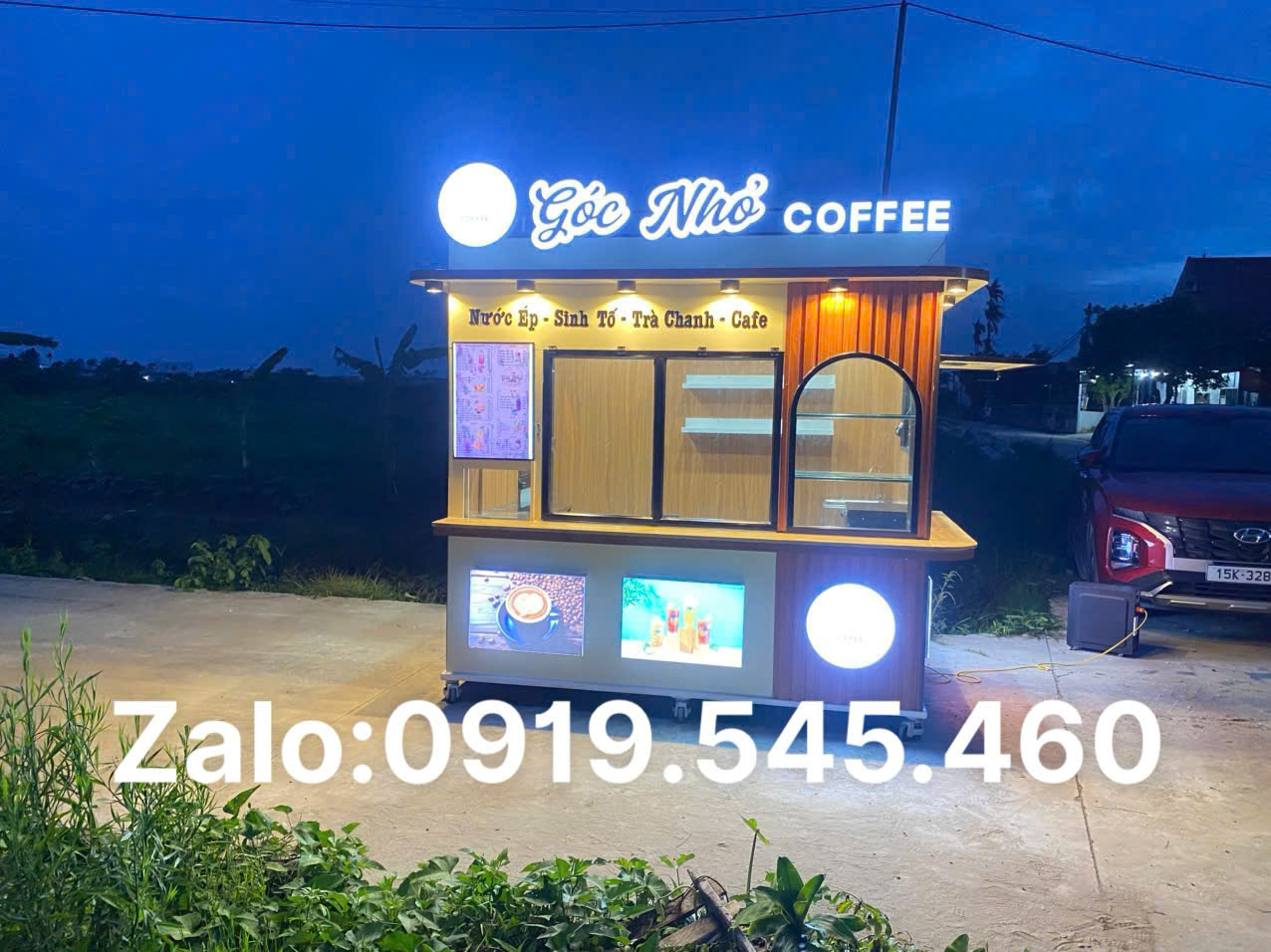 xe điện bán hàng/